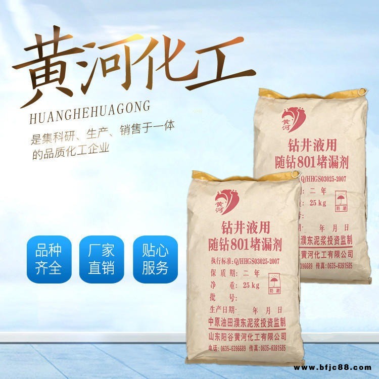 隨鉆801堵漏劑 鉆井泥漿助劑 鉆探化學泥漿材料 山東黃河化工
