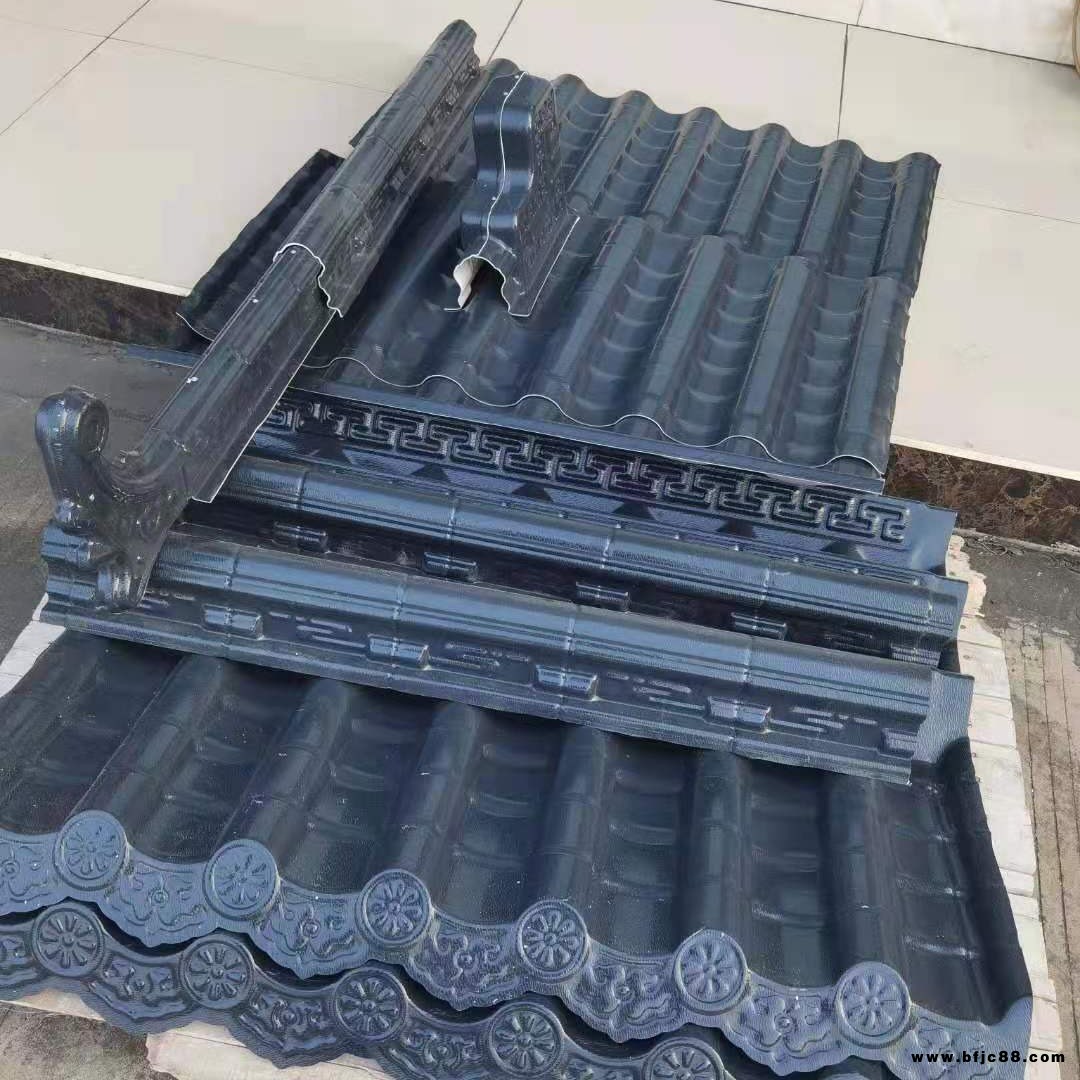 佛山樹脂瓦廠家批發(fā) 一體瓦 一體屋檐瓦 仿古屋面瓦