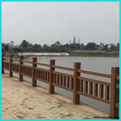 景區仿木水泥護欄 福淼 混凝土水泥仿木欄桿 水泥仿木護欄