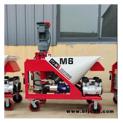 全自動m6石膏噴涂機粉墻機室內外墻體噴涂螺桿式國產進口型多功能 /.輕重質真石膏噴涂視頻廠家直銷現場培訓