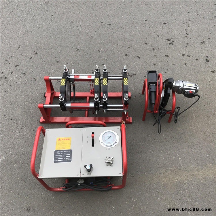 鑫隆熱銷(xiāo)液壓半自動(dòng)對(duì)接焊機(jī) 90-250水管熔接器 PE雙柱四環(huán)液壓熱熔焊機(jī)