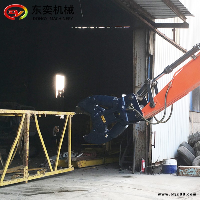 剪切質量高報廢車底盤拆解雙缸剪工字鋼拆除大力剪