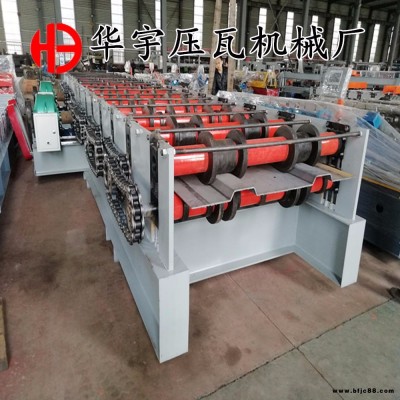 華宇壓瓦機廠 除塵箱板機器 箱板壓瓦機 除塵箱板機 二峰除塵箱板設(shè)備  6mm護板成型機