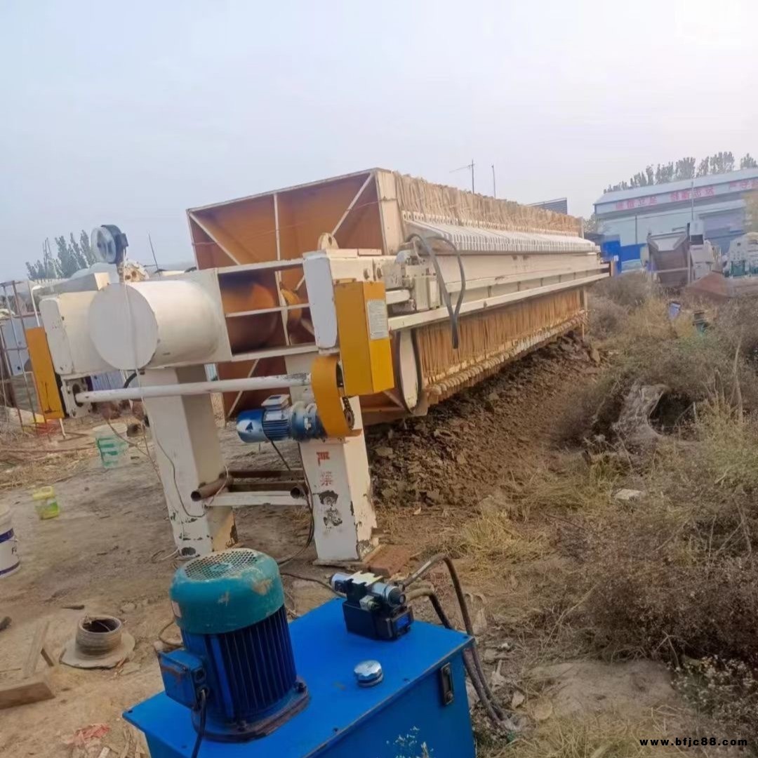 同一供應二手壓濾機 二手廂式壓濾機 二手自動拉板壓濾機 250平方自動拉板壓濾機