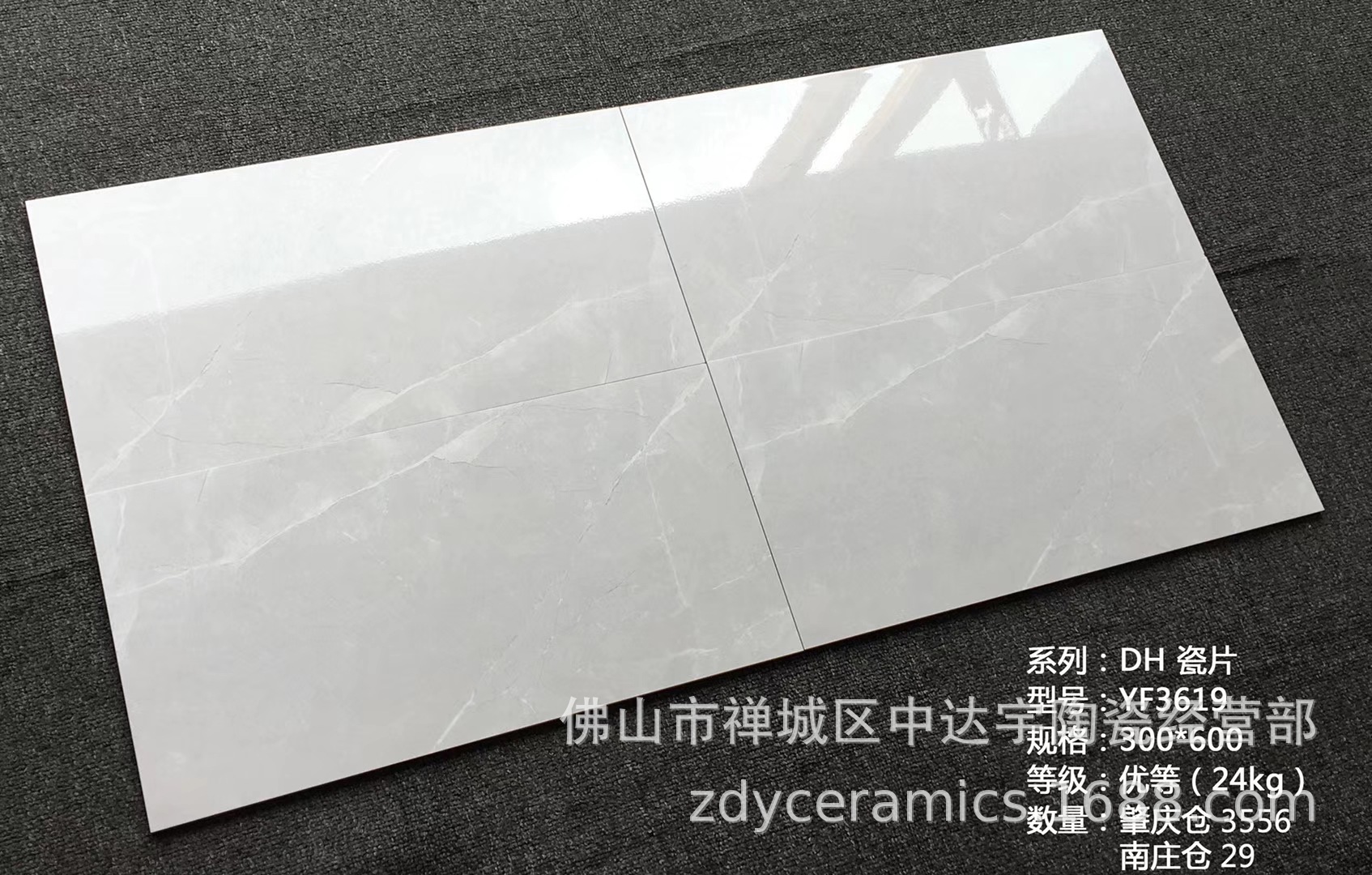佛山JFD300*600mm唯美現代風格地面北歐廚衛印花磚內墻磚瓷片瓷磚示例圖3