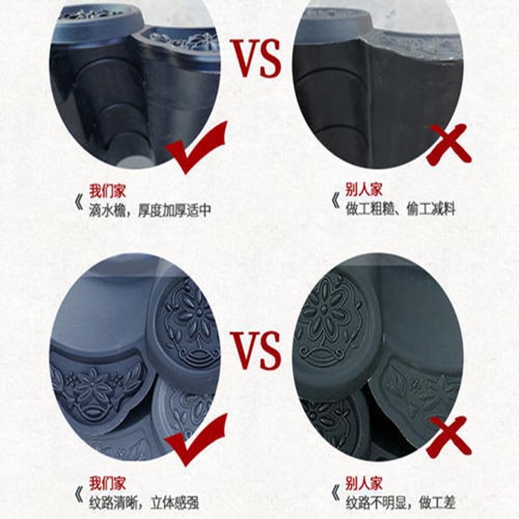 漢濱仿古一體瓦供應商  鼎崇中式仿古屋檐瓦供應商