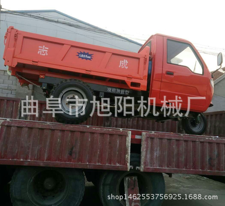 廠家直銷燃油式工程三輪車 建筑砂石水泥自卸車 2T家用柴油運輸車示例圖16