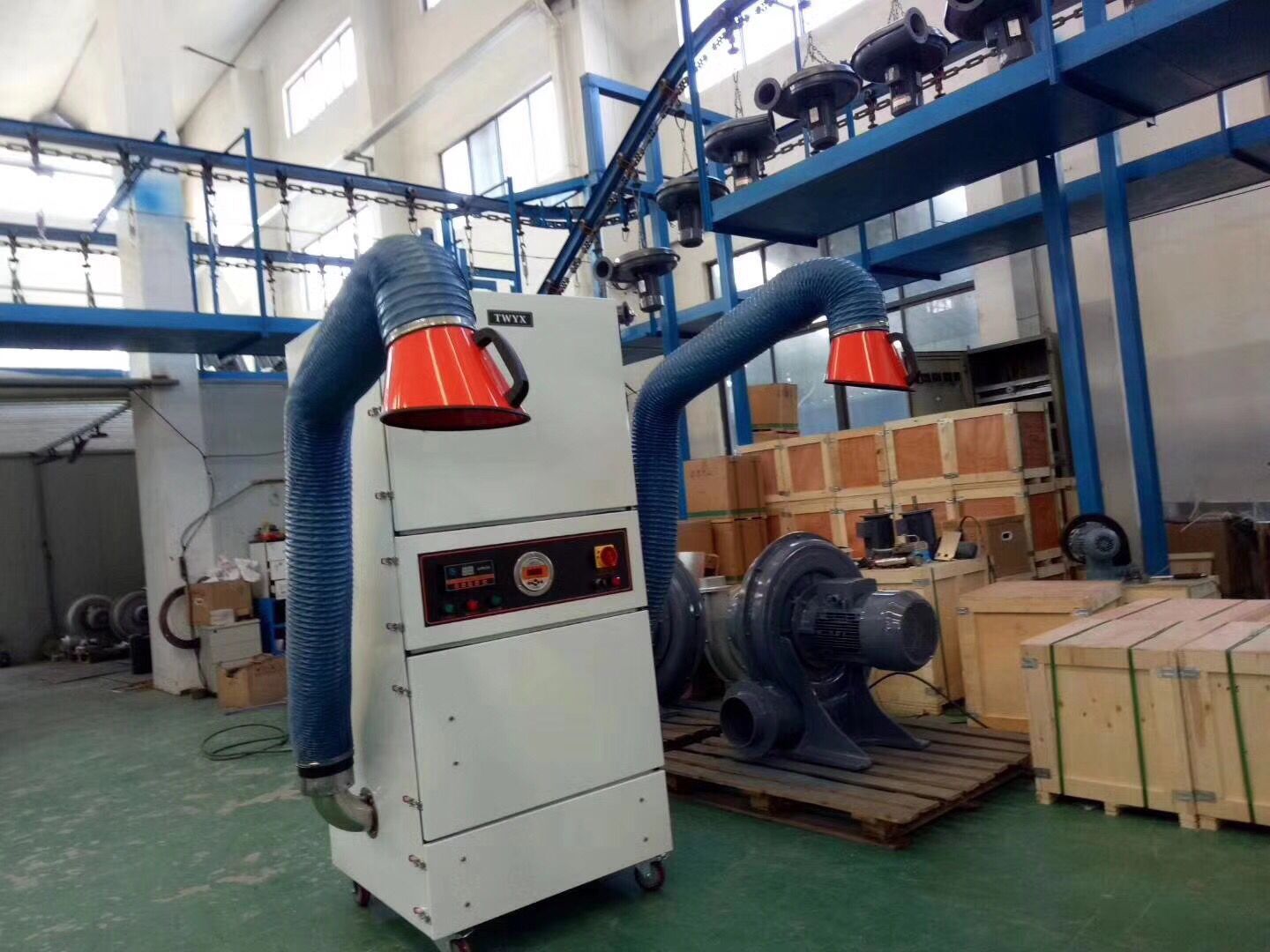數(shù)控機(jī)械配套脈沖集塵機(jī) 數(shù)控機(jī)械金屬粉塵收集全自動脈沖集塵機(jī)示例圖12